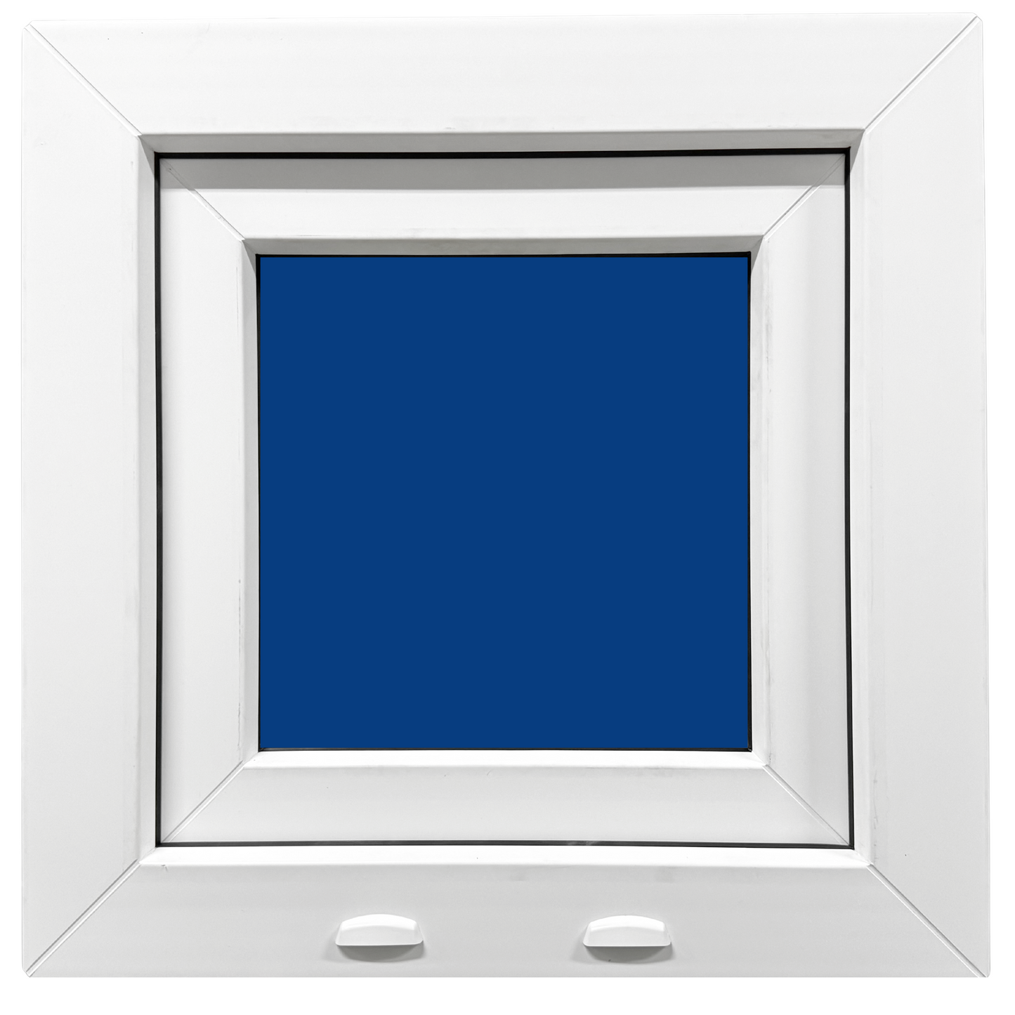 Ventana PVC Reforzado 400x400 Blanca Oscilante | Mate