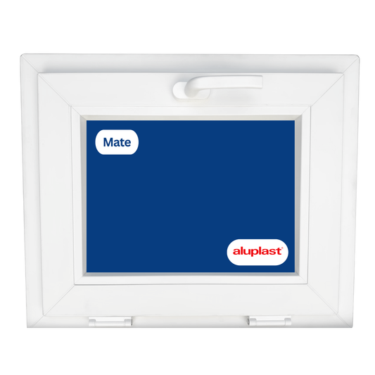 Ventana PVC Reforzado 600x500 Blanca Oscilante | Mate