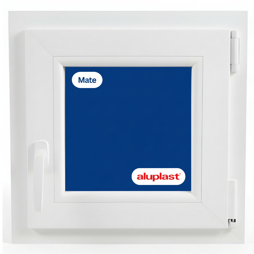 Ventana PVC Reforzado 500x500 Blanca Oscilobatiente | Mate