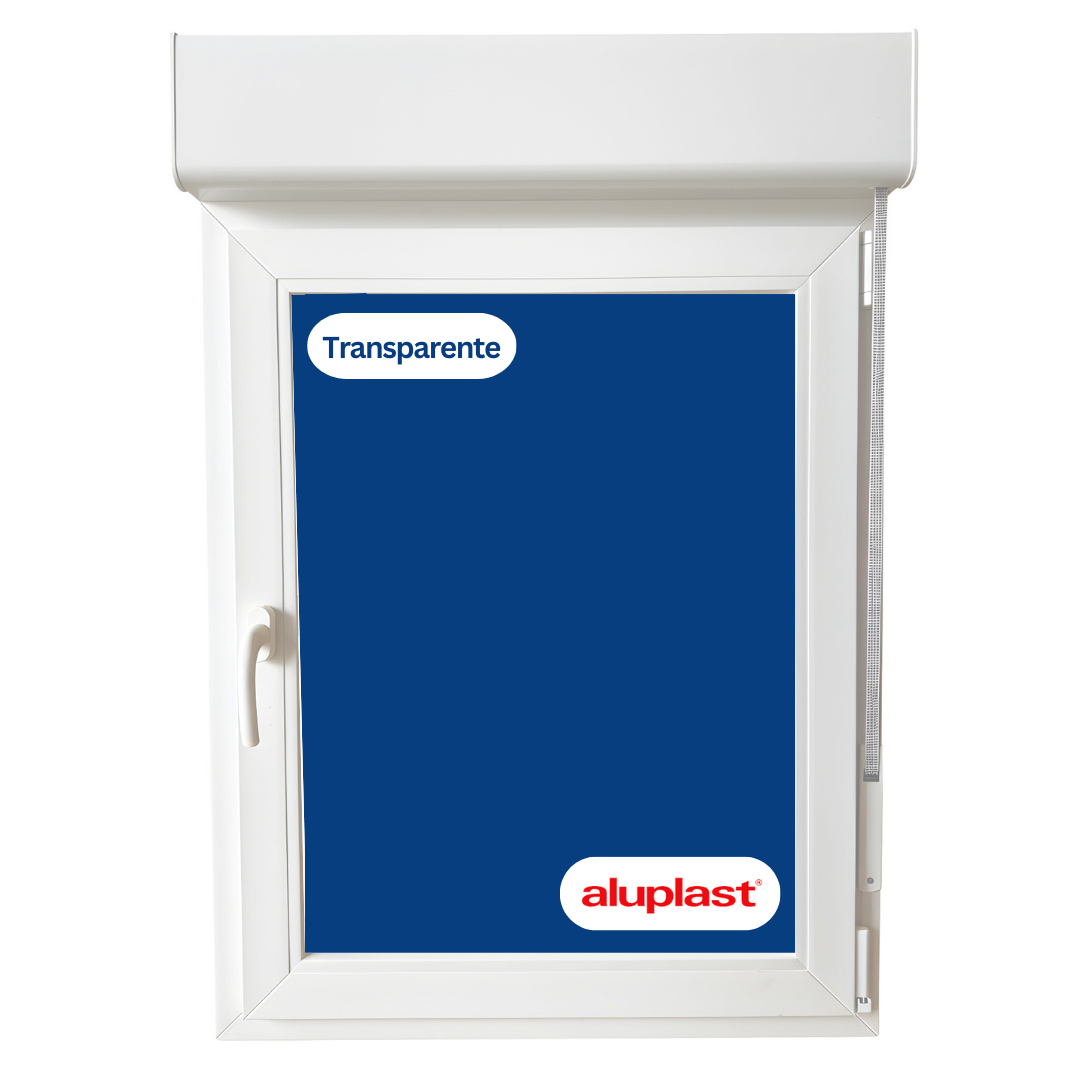 Ventana PVC Reforzado 700x1155 Blanca Oscilobatiente | Persiana