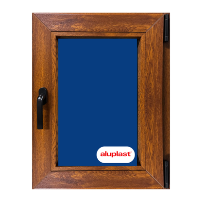 Ventana PVC Reforzado 700x1000 Roble Dorado Oscilobatiente