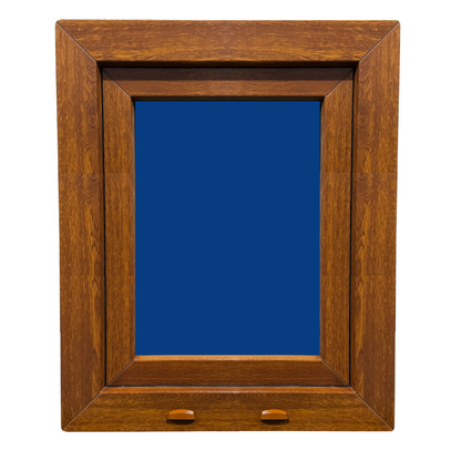 Ventana PVC Reforzado 700x1000 Roble Dorado Oscilobatiente