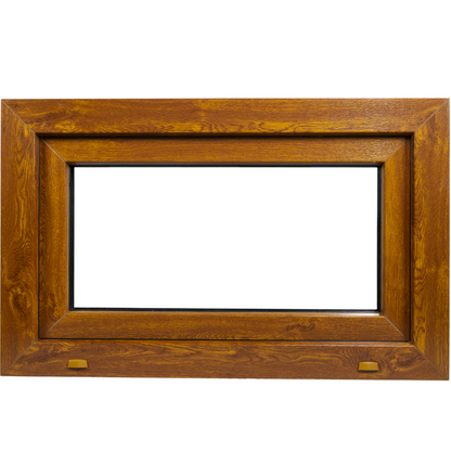 Ventana PVC Reforzado 800x500 Roble Dorado Oscilante