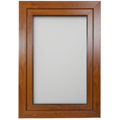 Ventana PVC Reforzado 700x1000 Roble Dorado Oscilobatiente