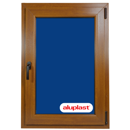 Ventana PVC Reforzado 800x1000 Roble Dorado Oscilobatiente