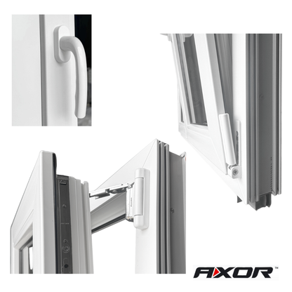 Ventana PVC Reforzado 600x1000 Blanca Oscilobatiente | Mate