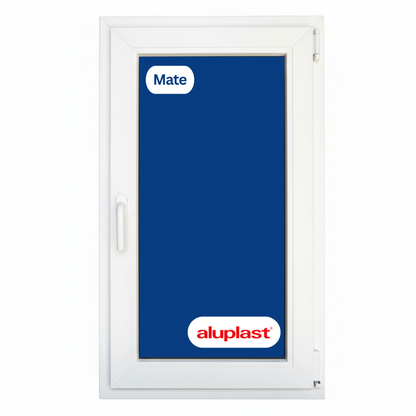Ventana PVC Reforzado 600x1000 Blanca Oscilobatiente | Mate