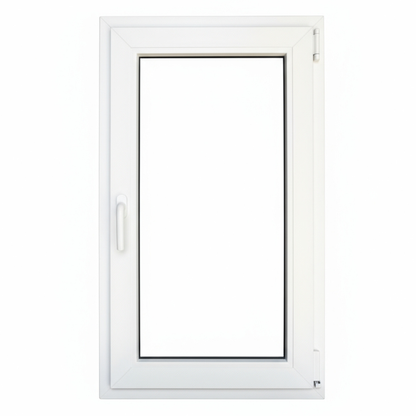 Ventana PVC Reforzado 600x1000 Blanca Oscilobatiente | Mate
