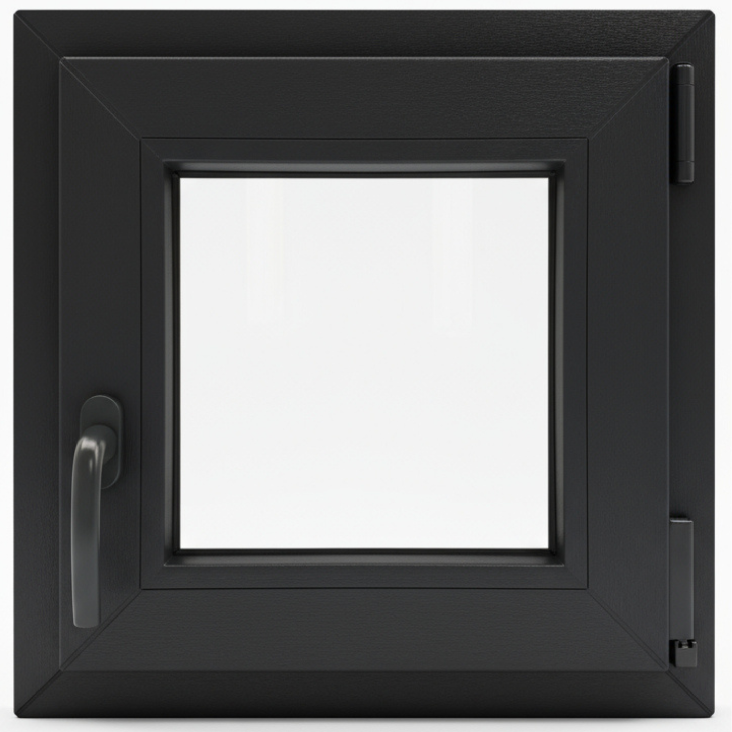 Ventana PVC Reforzado 500x500 Gris Antracita Oscilobatiente | Mate