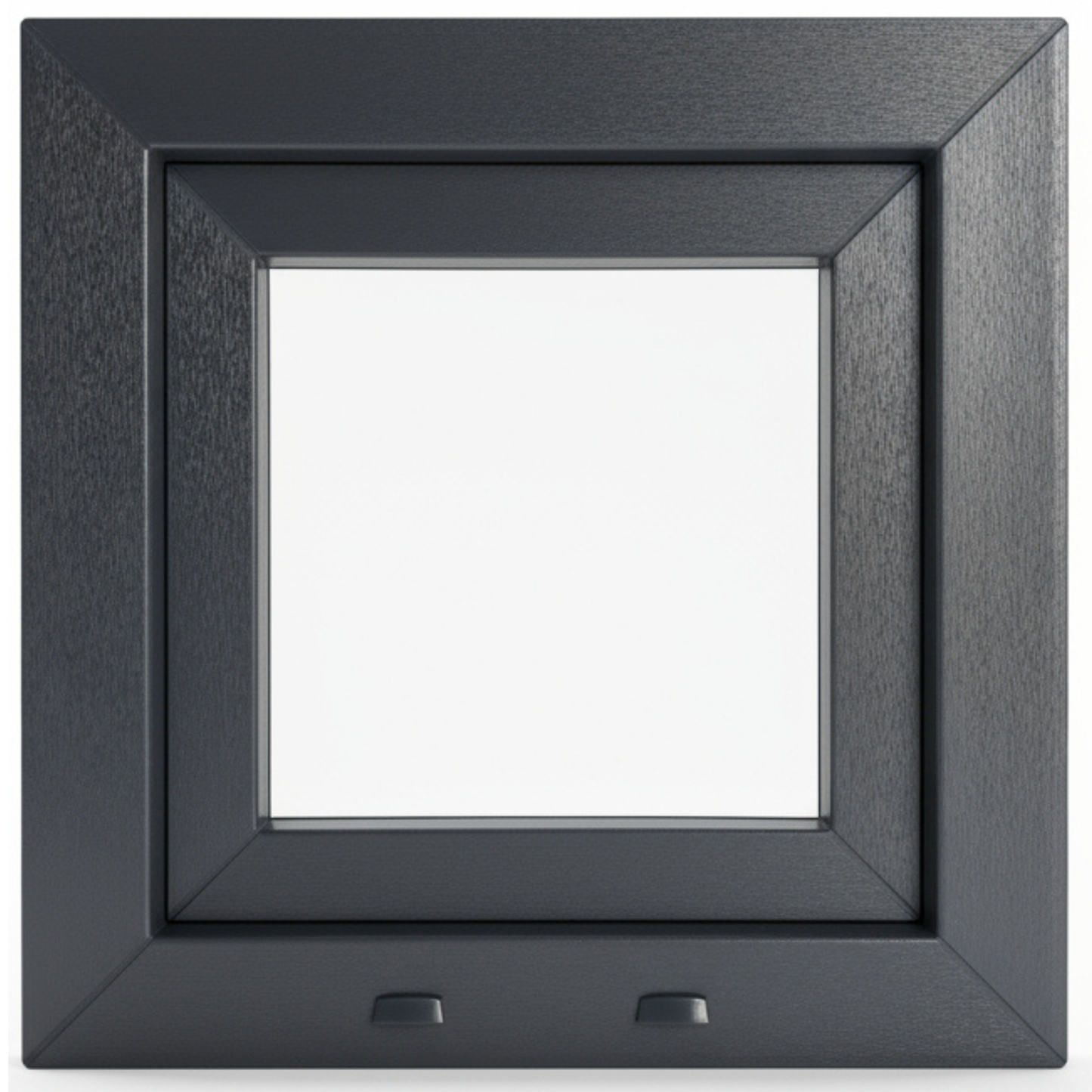 Ventana PVC Reforzado 500x500 Gris Antracita Oscilobatiente | Mate