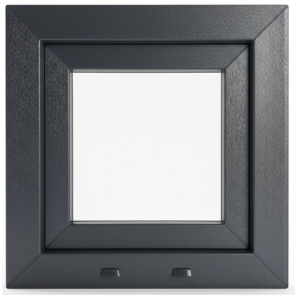 Ventana PVC Reforzado 500x500 Gris Antracita Oscilobatiente | Mate