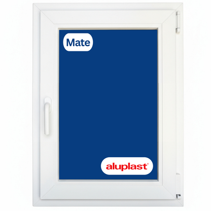 Ventana PVC Reforzado 500x700 Blanca Oscilobatiente | Mate
