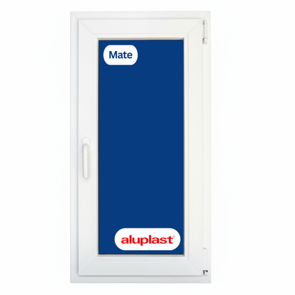 Ventana PVC Reforzado 500x1000 Blanca Oscilobatiente