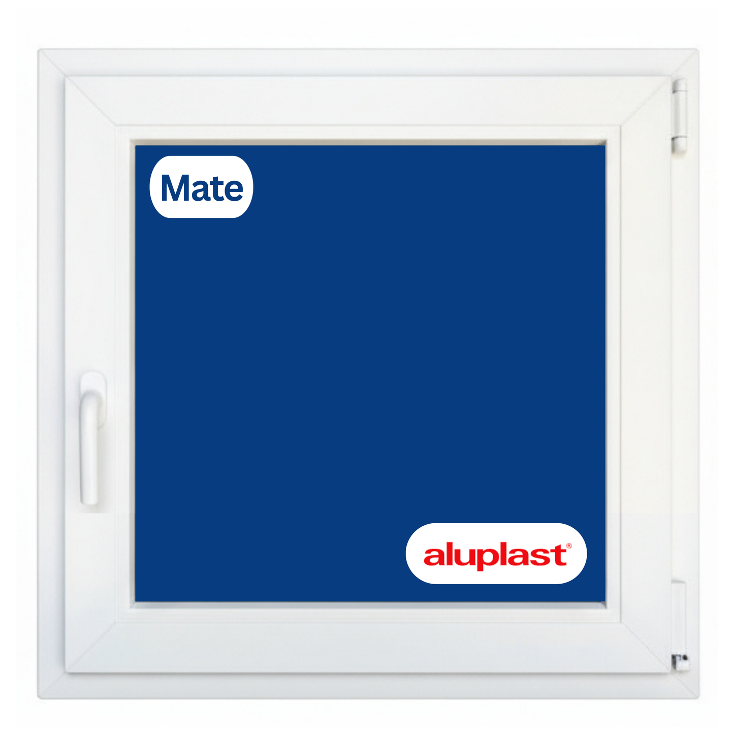 Ventana PVC Reforzado 600x600 Blanca Oscilobatiente | Mate