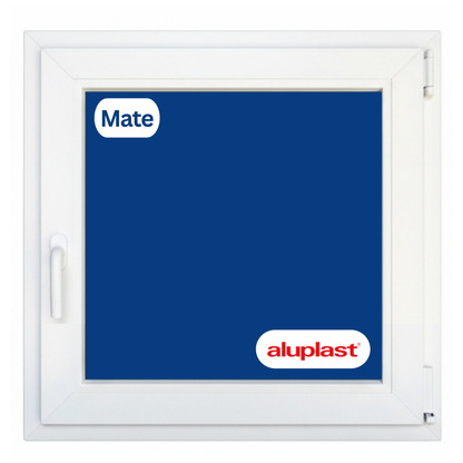 Ventana PVC Reforzado 600x600 Blanca Oscilobatiente | Mate