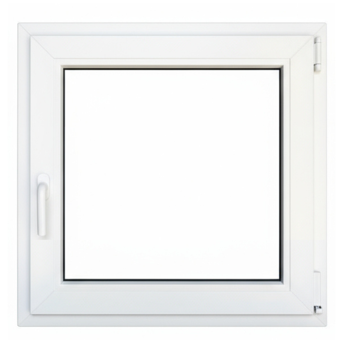 Ventana PVC Reforzado 600x600 Blanca Oscilobatiente | Mate