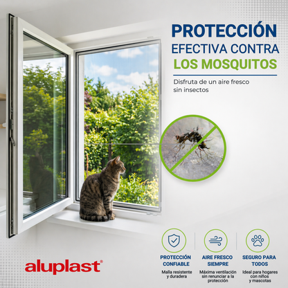 Mosquitera Fija para ventanas PVC Aluplast 1000x500
