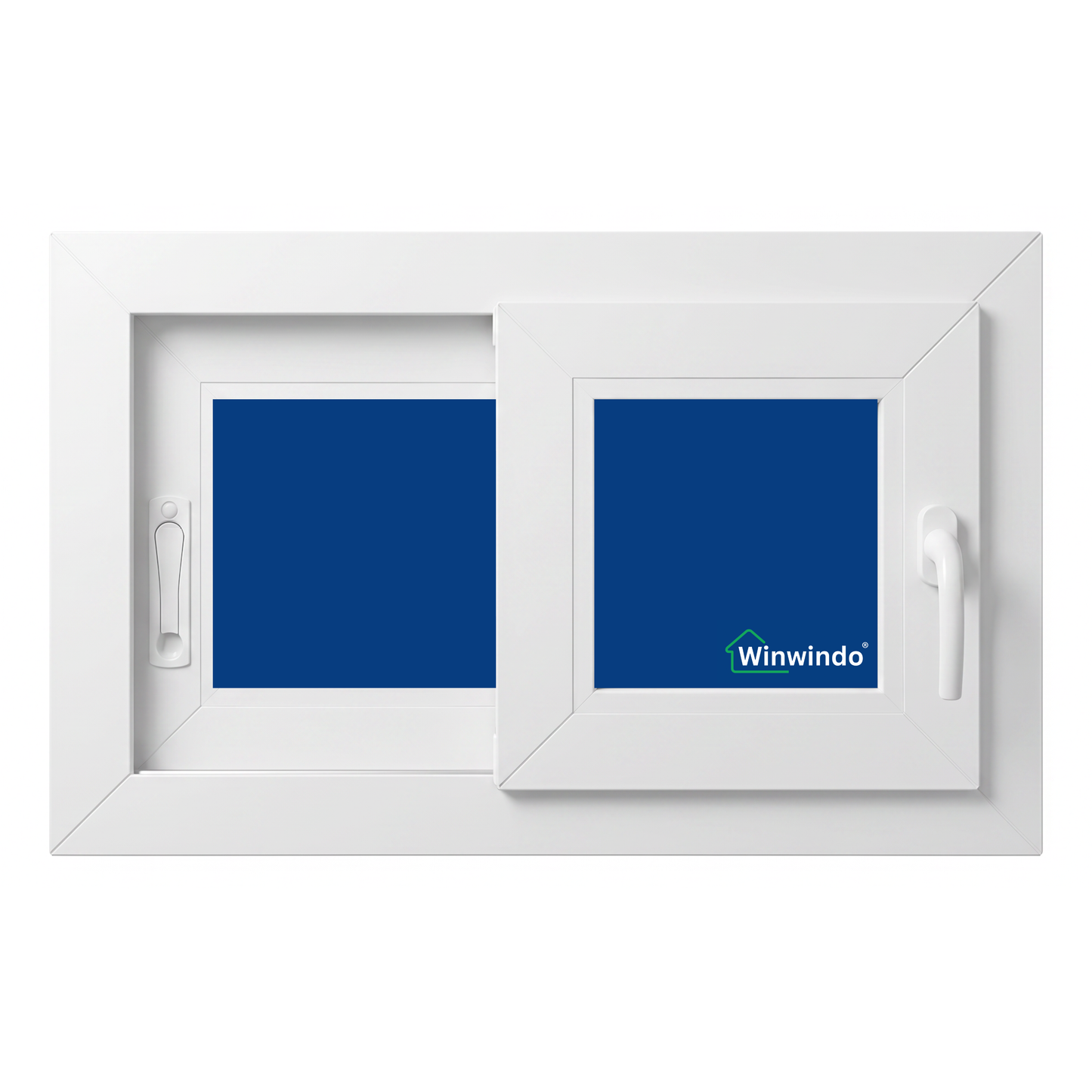 Ventana Corredera PVC Reforzado 800x500 Blanca