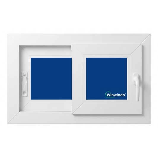 Ventana Corredera PVC Reforzado 800x500 Blanca