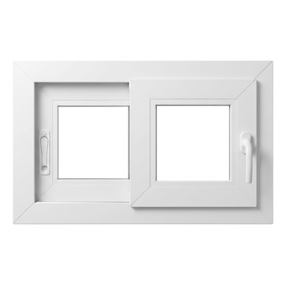 Ventana Corredera PVC Reforzado 800x500 Blanca