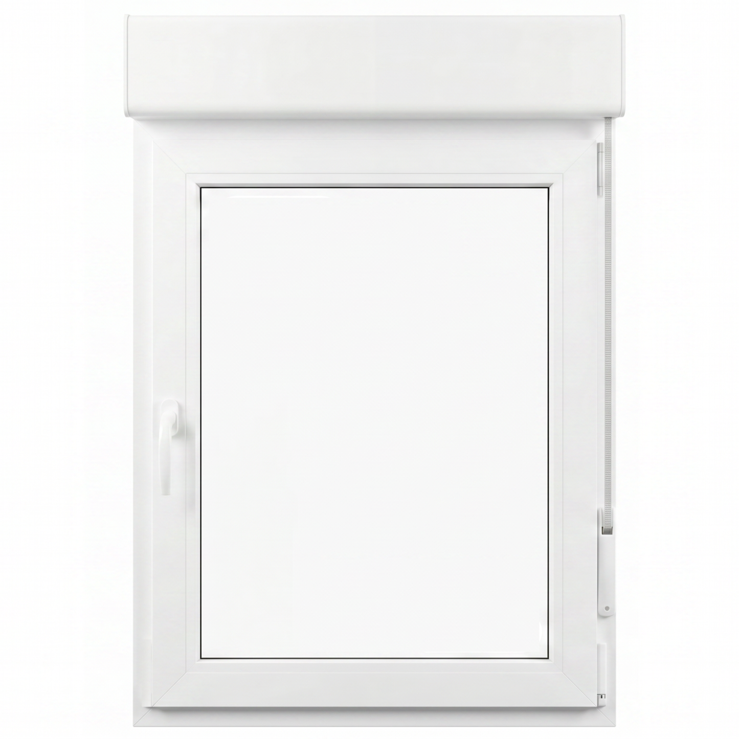Ventana PVC Reforzado 800x1155 Blanca Oscilobatiente | Persiana