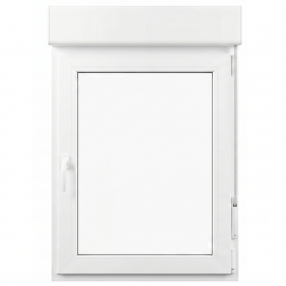 Ventana PVC Reforzado 800x1155 Blanca Oscilobatiente | Persiana
