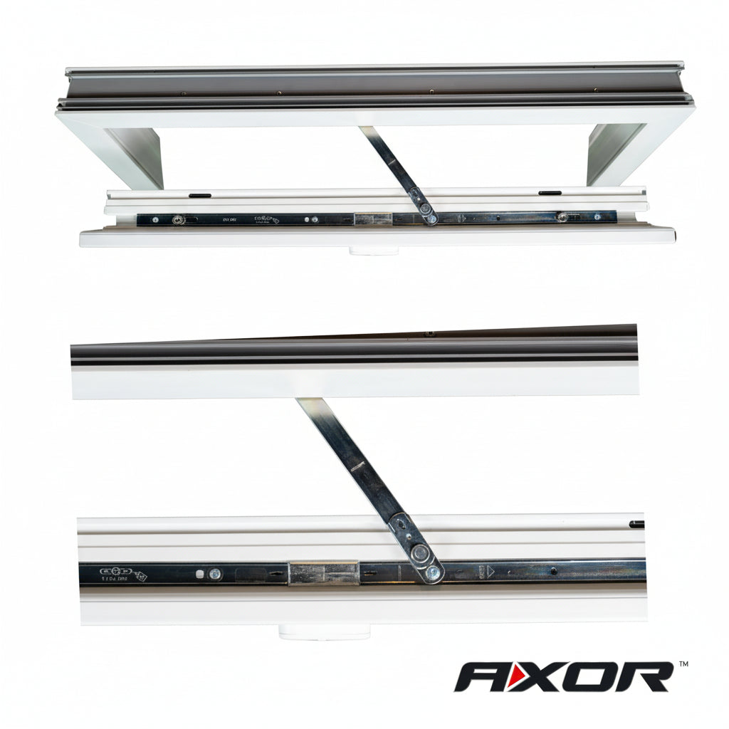 Ventana PVC Reforzado 800x500 Blanca Oscilante