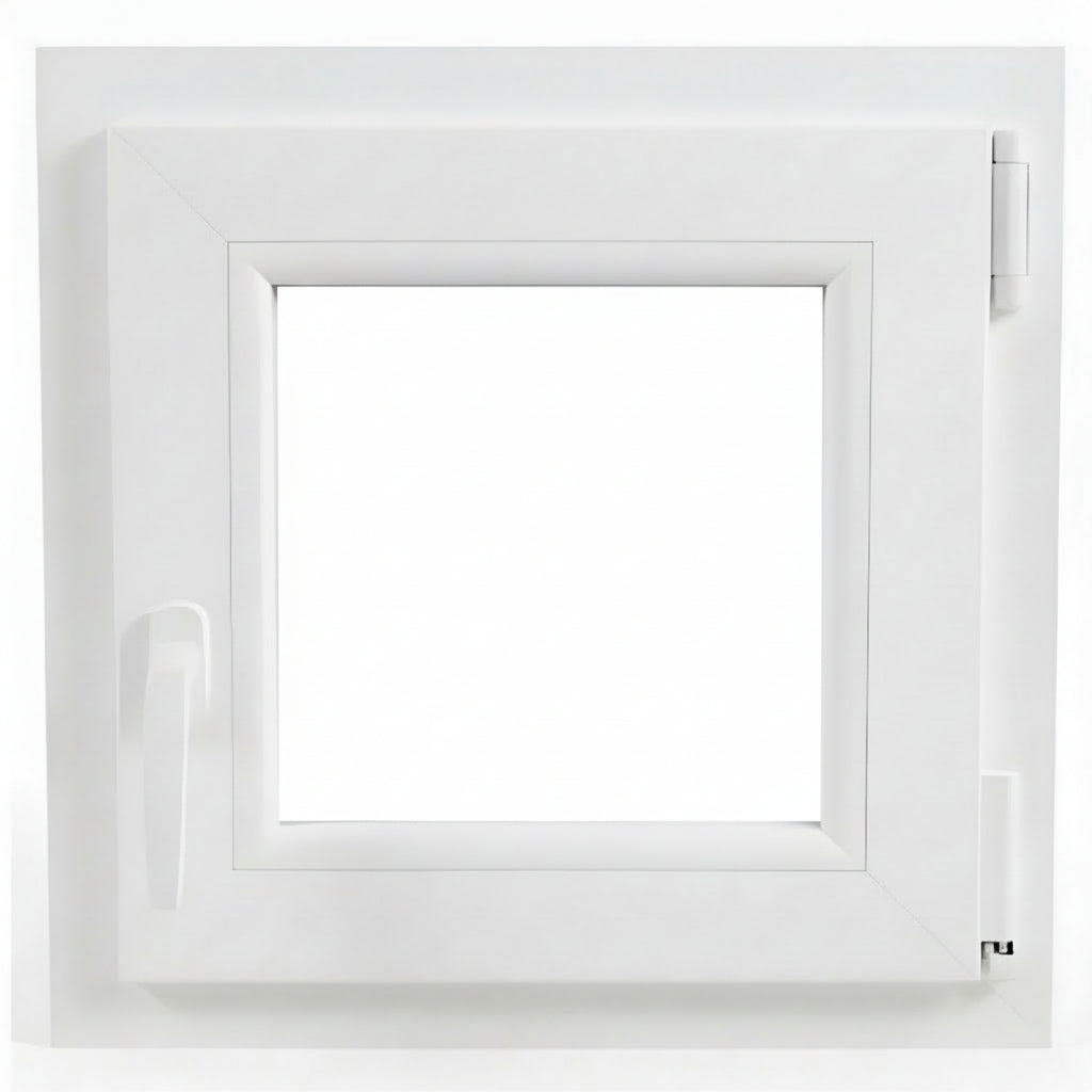 Ventana PVC Reforzado 500x500 Blanca Oscilobatiente | Mate